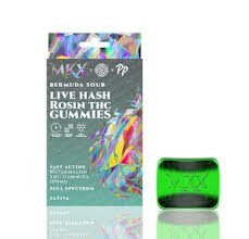 MKX Live Hash Rosin Gummies(100mg): Bermuda Sour