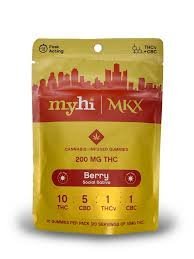 MyHi Super Social Sativa Gummies 200mg - BERRY